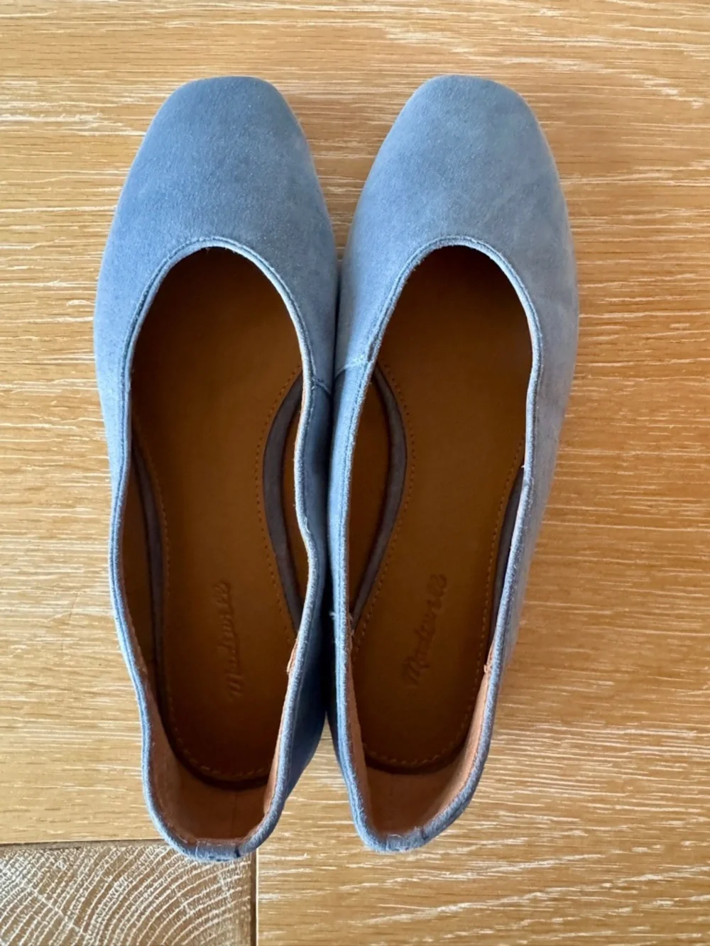 NWT! MADEWELL Women's The Mylie Ballet Flat in Basalt Blue Suede Size 6.5 no box - Picture 12 of 13